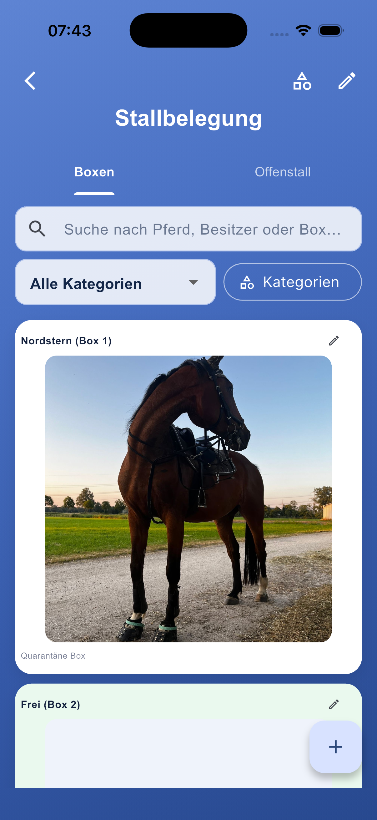 Stall Manager App Vorschau 4