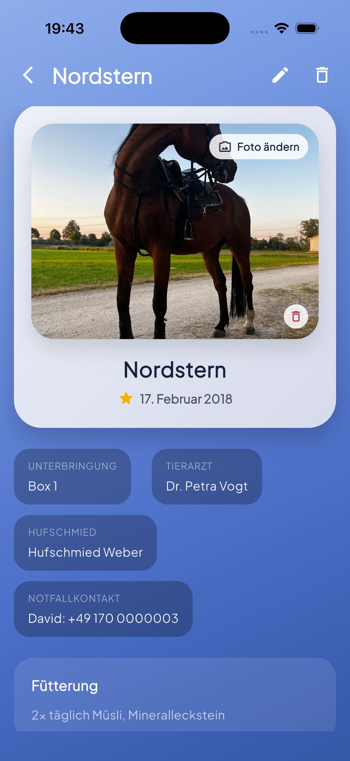 Stall Manager App Vorschau 5