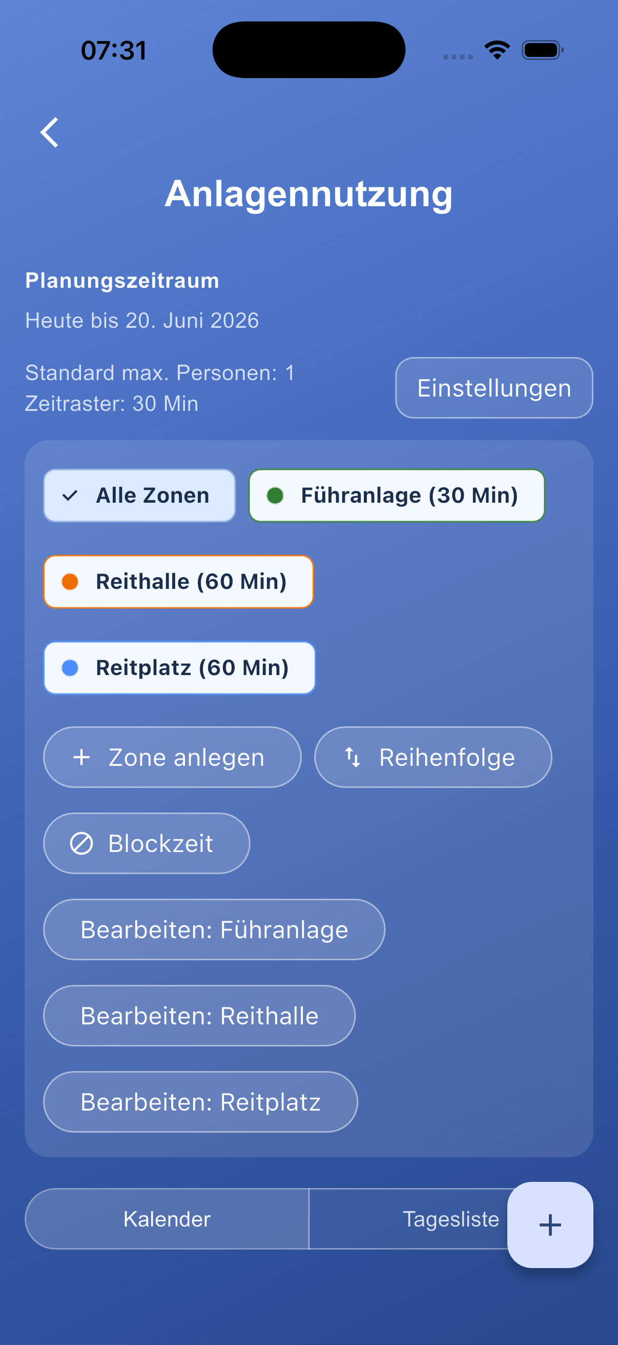 Stall Manager App Vorschau 8
